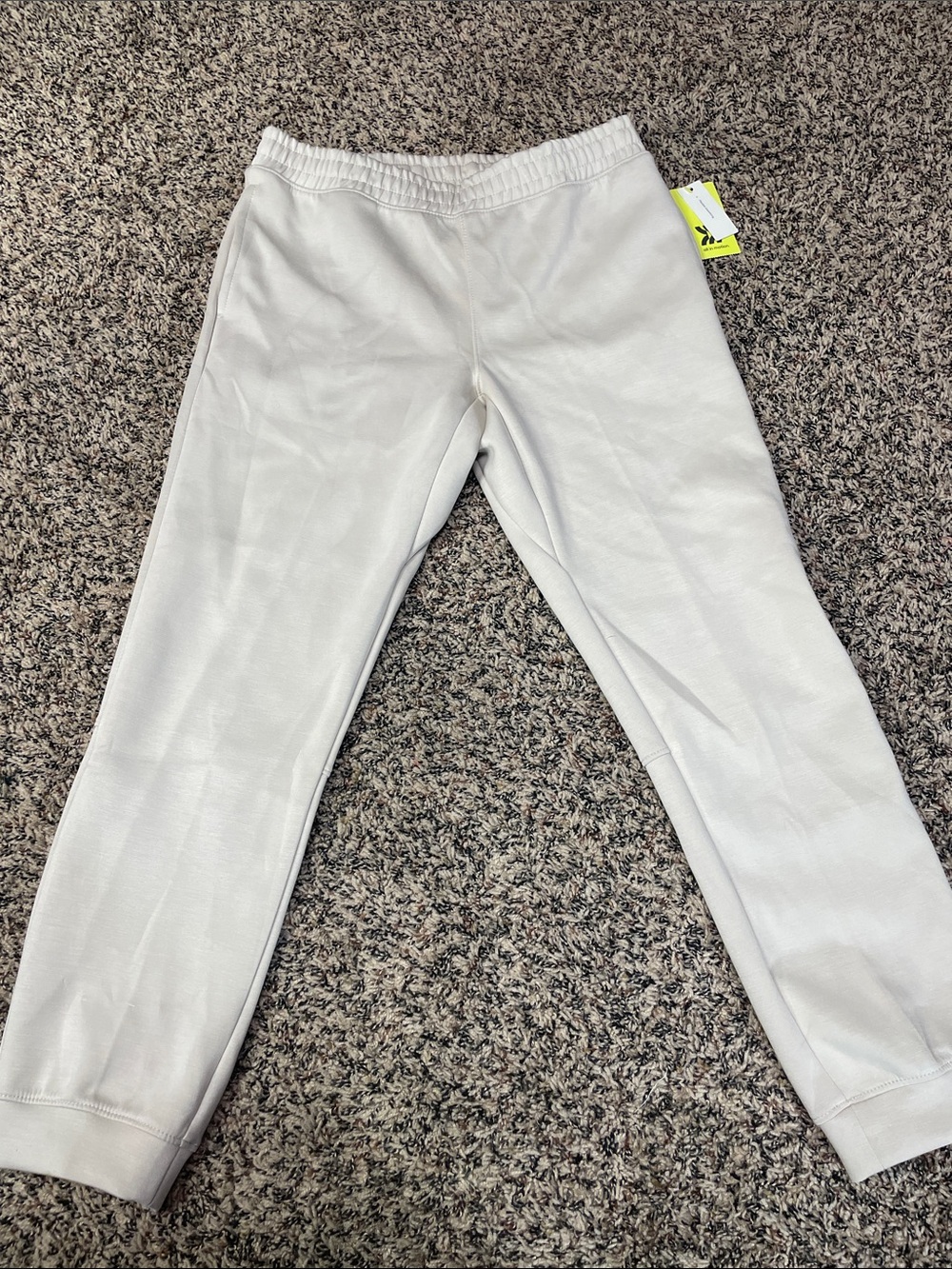 All In Motion Boys Active Spacer Joggers Beige Size XL (14) NWT